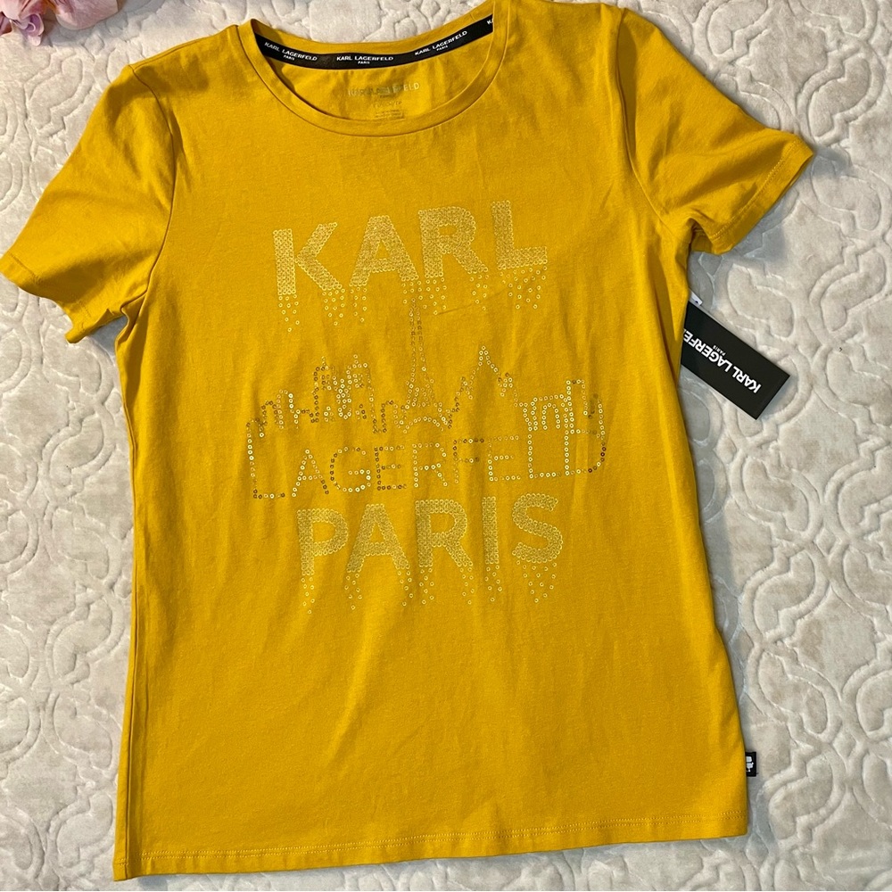 Yellow Karl LagerFeld Shirt
